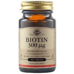 Solgar Biotin 300Mcg 100 Tabs