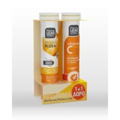 Pharmalead Propolis Plus+ With Manuka Honey & Vit C Συμπλήρωμα για την Ενίσχυση του Ανοσοποιητικού 1000mg 40 αναβράζοντα δισκία Πορτοκάλι