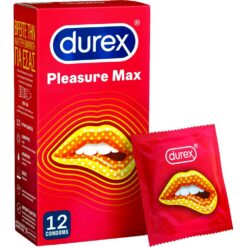 Durex Προφυλακτικά Με Κουκίδες και Ραβδώσεις Pleasuremax 12 τεμάχια