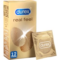 Durex Προφυλακτικά Πολύ Λεπτά Χωρίς Λάτεξ Real Feel 12 τεμάχια