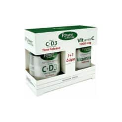 Power Platinum Vitamin C + D3 1000mg/1000Iu 30S tabs Promo (+Δώρο Vitamin C 1000mg 20S tabs)