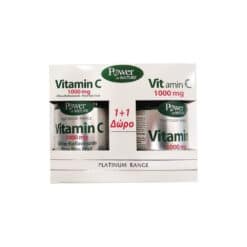Power Platinum Vitamin C 1000mg 30S tabs Promo (+Δώρο Vitamin C 1000mg 20S tabs)