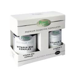 Power Platinum Vitamin B50-Complex 30S Promo (+Δώρο Vitc 1000Mg 20s)