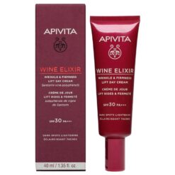 Apivita Wine Elixir Αντιρυτιδική Κρέμα Ημέρας SPF30 με Πολυφαινόλες από Αμπέλια Σαντορίνης 40ml