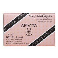 Apivita Nat. Soap Τριαντάφυλλο - Μαύρο Πιπέρι 125gr